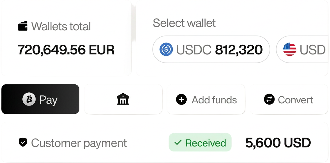 Crypto Wallets and Stablecoin Payments Dashboard